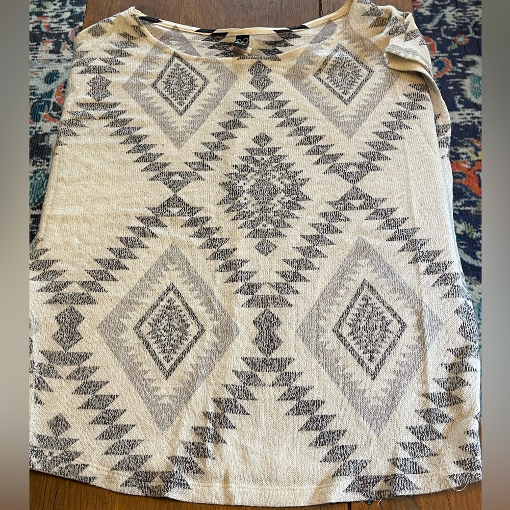 Aztec tribal print top